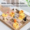 Hidden Cat Puzzle Clearance Board Game Cat Children Spatial Planning Logical Thinking Training Montessori Educational Toys Gifts