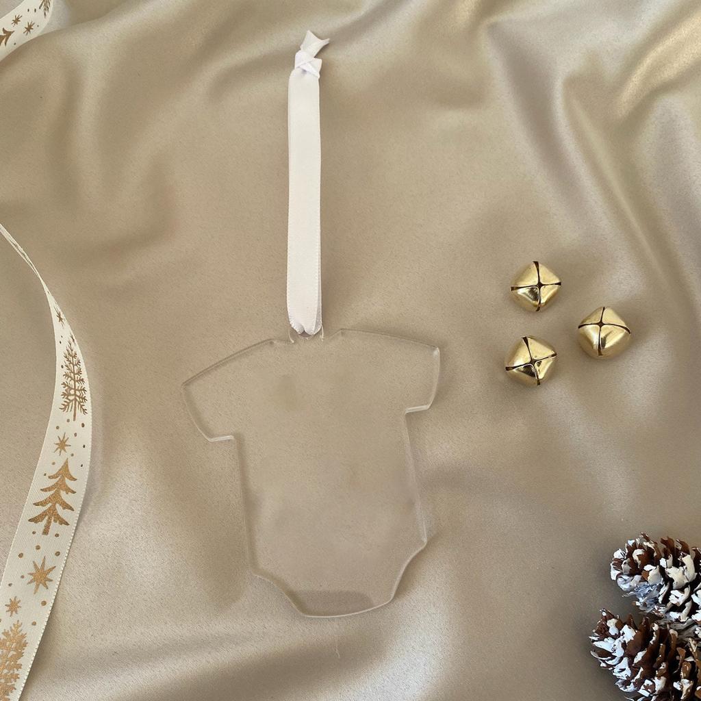 Blank T-shirt Shape Acrylic Luggage Tag Gift Tag Wedding Place CardBaby’s First Christmas Ornament,Stocking Stuffer,Stocking Tag