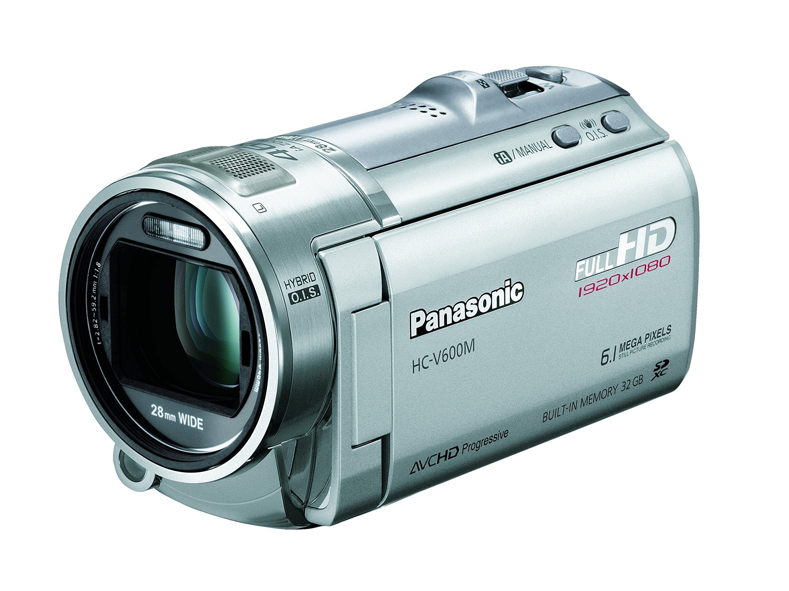 

Panasonic Digital High Definition Video Camera with 32GB Silver Built-in Memory, HC-V600M-S