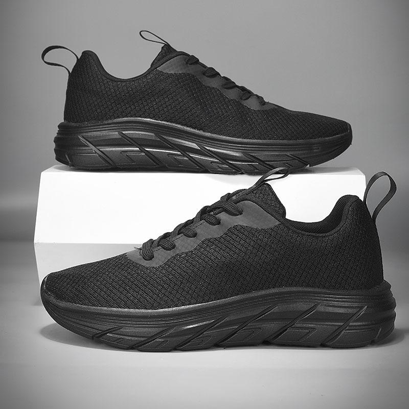

Men s shoes 2025 new travel mesh breathable thick-soled comfortable sports shoes fashionable versatile casual lightweight running shoes 45