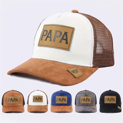 Printemps Nouveau Style Casquette de Baseball en Maille Femmes Hommes Mode Décontracté Icône Lettre Unisexe Casquettes de Camionneur Extérieur PAPA Cadeau Fête des Pères Chapeau
