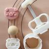Plastic Material Mooncake Molds Stamp Moon Cake Mould Cartoon Pig Shaped Molds