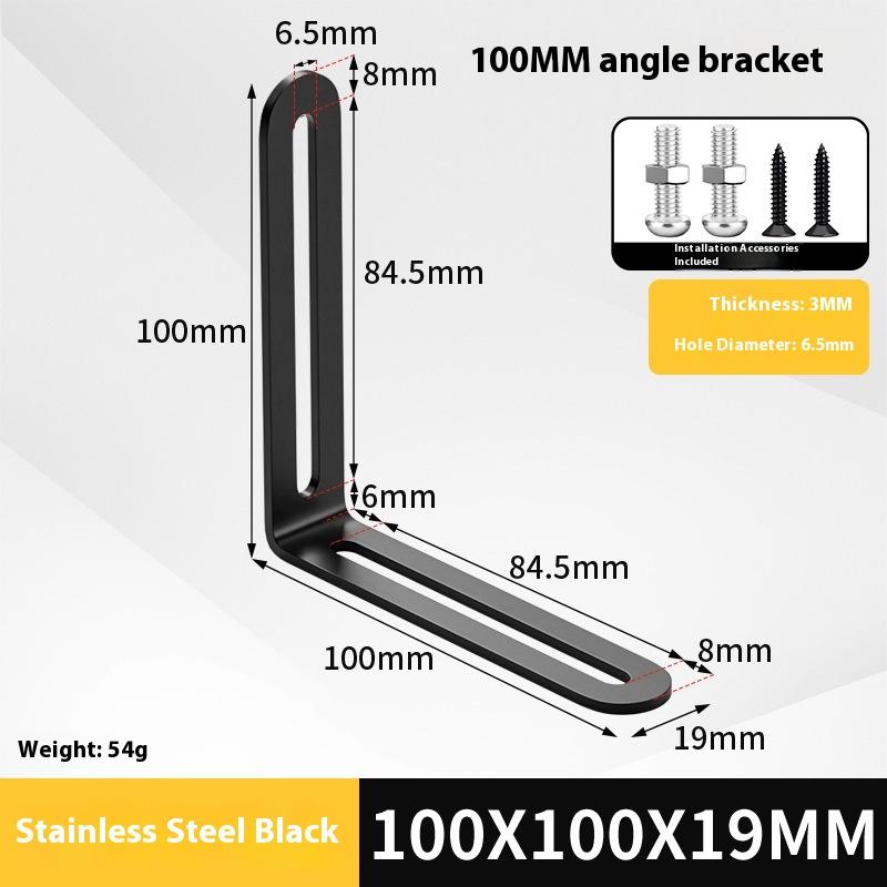 2 Stück Edelstahl Verstellbarer 90-Grad-Winkel L-Form, Eckwinkel, Mehrere Größen Geeignet für Schränke Möbel