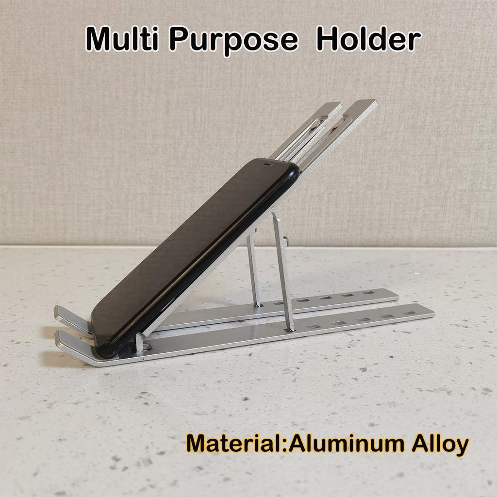 Multi Purpose Bracket Aluminum Alloy Portable Laptop Stand Foldable Mobile Phone Notebook Holder Adjustable Tablet Stand