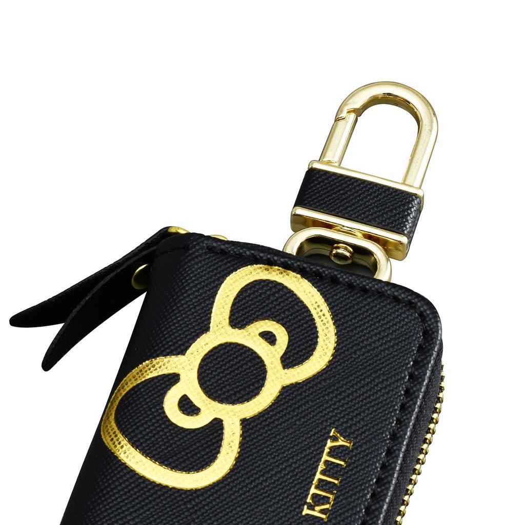 SEIWA Car Accessories Hello Kitty Key Case KT523 Smart Key Storage Black Gold HELLO KITTY &
