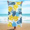 Modern Geometric Palm Microfiber Beach Towel, Aesthetic Coastal Bath Towel, Oversized Soft Picnic Blanket Wall Tapestry Gift