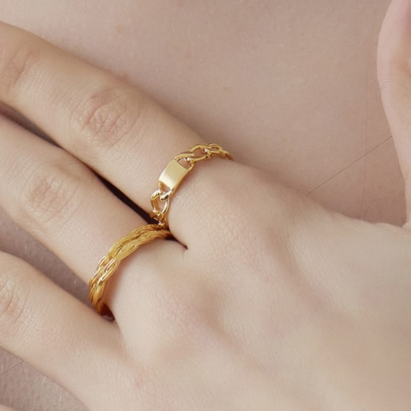 ENOUGHLIP Anel Chain Ring