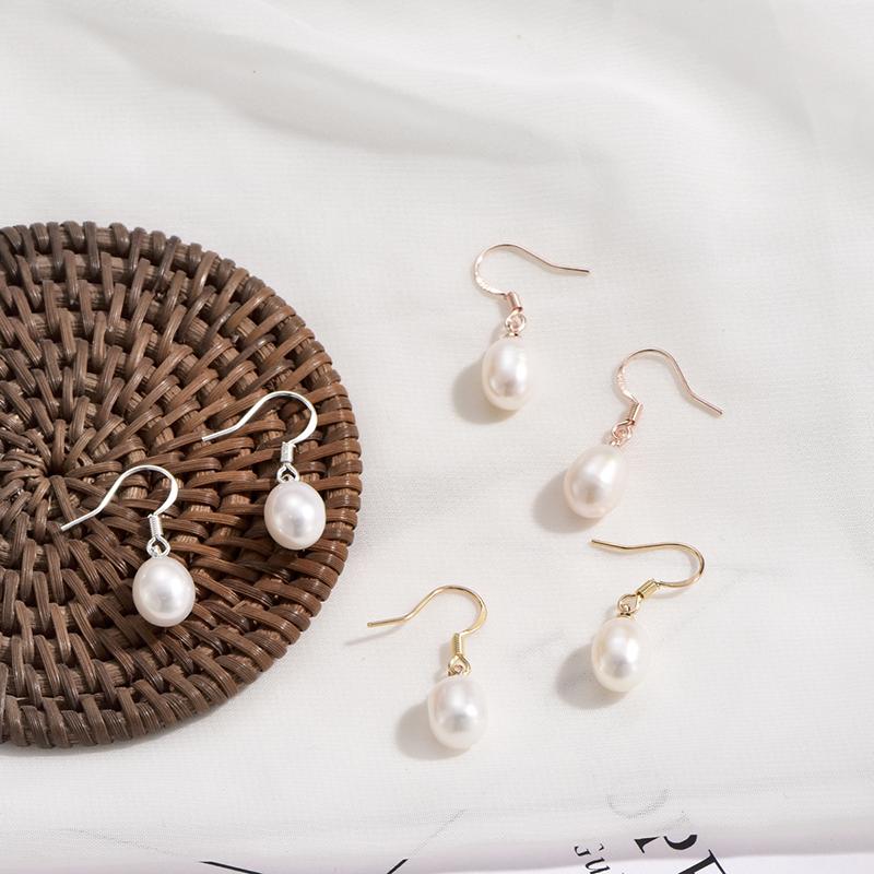 Natural Freshwater Teardrop Pearl Earrings Drop Dangle Earrings for Women Fashion Jewelry boucle d’oreille Earings Brincos