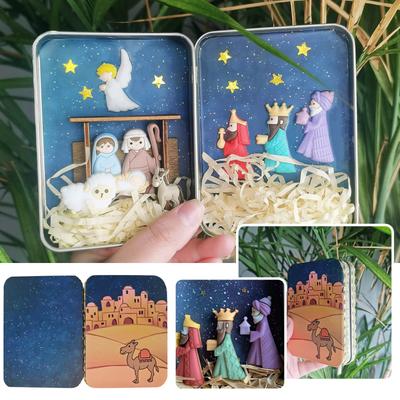 Christmas Birth Box Desktop Decoration