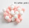 2.5cm 30PCS Creative Handmade Felt Ball Wool Ball Wreath String Ornaments DIY Accessories