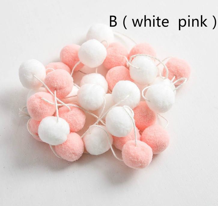 2.5cm 30PCS Creative Handmade Felt Ball Wool Ball Wreath String Ornaments DIY Accessories