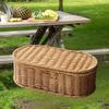 Bohemian Imitation Rattan Storage Basket Woven Storage Box Dust-proof Frame Home Decoration Basket