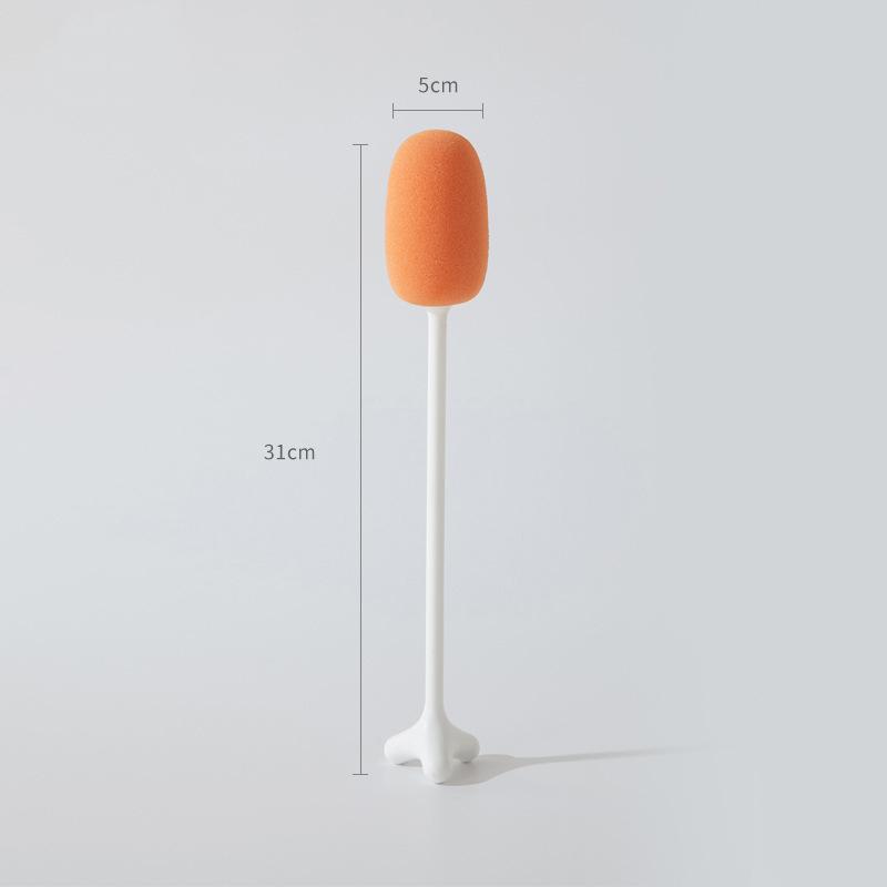 

1 Pcs No Dead Ends Cup Bottle Brushes Water Bottles Sponge Long for Cleaning білий