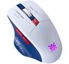 Mysz Bezprzewodowa Defender TISA GM-126 Optyczna 1600dpi 2.4 GHz + Bluetooth Biało-niebieska RGB AKUMULATOR 6 Przycisków Gaming