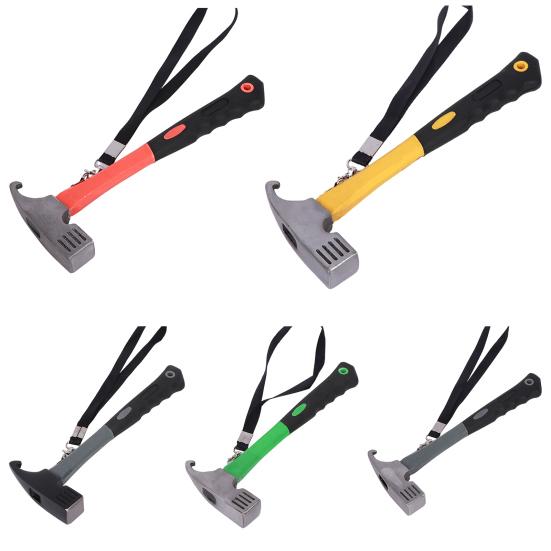 Camping Hammer with Stake Puller Ergonomic Handle Rustproof Corrosion Resistant Outdoor Tent Hammer