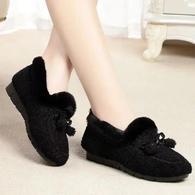 Nové Winter Plus Velvet Tenisky Teplé Sportovní boty pro volný čas Teplé ploché boty