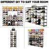 Extra Large Shoe Rack – 4 Columns × 10 Tiers, Holds Up to 72–80 Pairs – Heavy-Duty Stackable Metal Shoe Organizer for Entryway, Closet, Garage