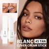 Foundation Stick Color Changing Foundation with Detachable Brush Blanc Cover Cream Stick Changing Hight Coverage Base Makeup