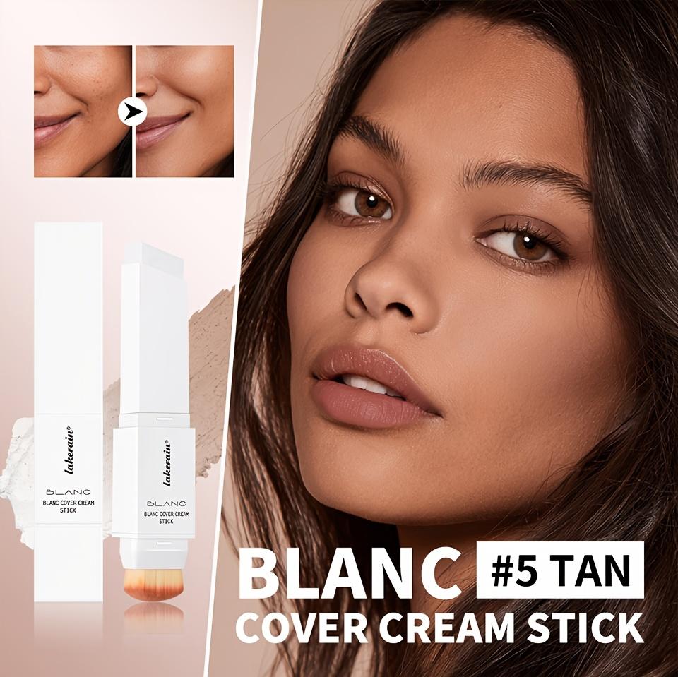 Foundation Stick Color Changing Foundation with Detachable Brush Blanc Cover Cream Stick Changing Hight Coverage Base Makeup