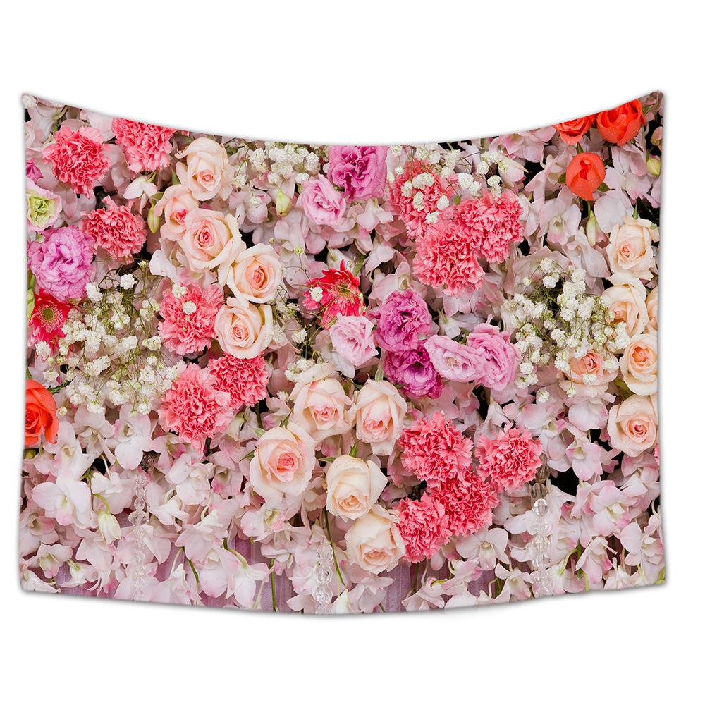 Tapiserie în stil nordic Ins pentru agatat flori de trandafir pentru sufragerie dormitor acasă
