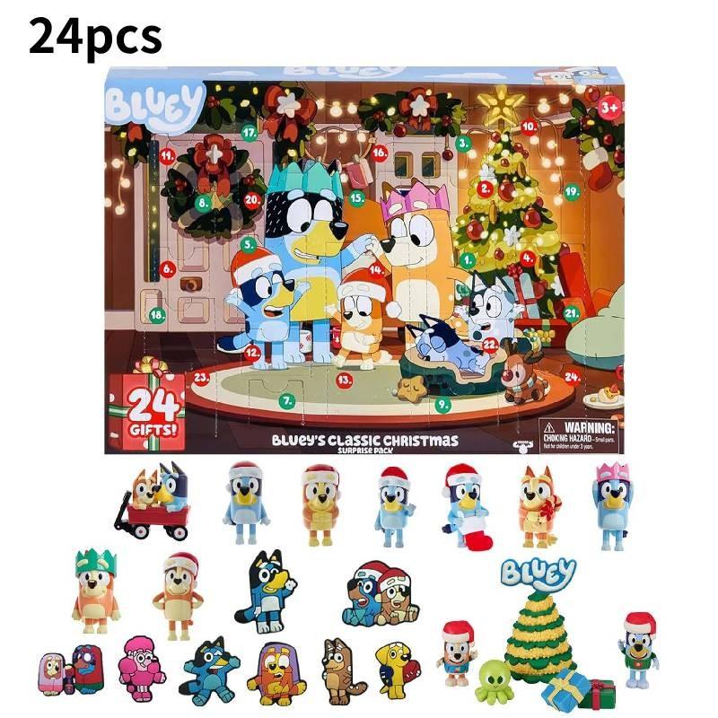 2024 Christmas Themed Blind Box Advent Calendar Fun Pvc Toy Set For All Ages