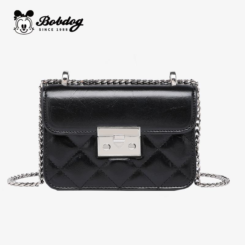 Xiaoxiangfeng Diamond Grid Chain Lock Small Square Bag, Women's New Versatile and Exquisite Single Shoulder Diagonal Cross Bag, Mobile Phone Bag