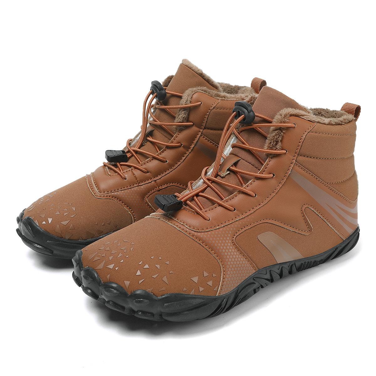 

Winter new snow boots piled thickened thermal cotton boots outdoor sports skiing men s and women s wear-resistant cotton shoes 46