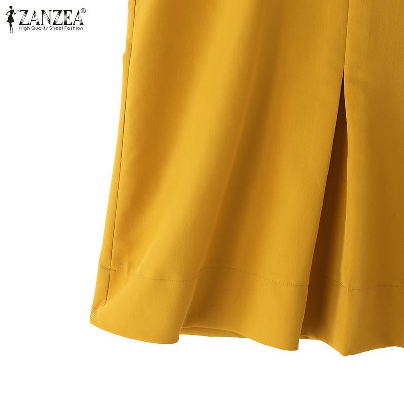 ZANZEA Womens Summer Round Neck Loose Sleeveless Tank Tops