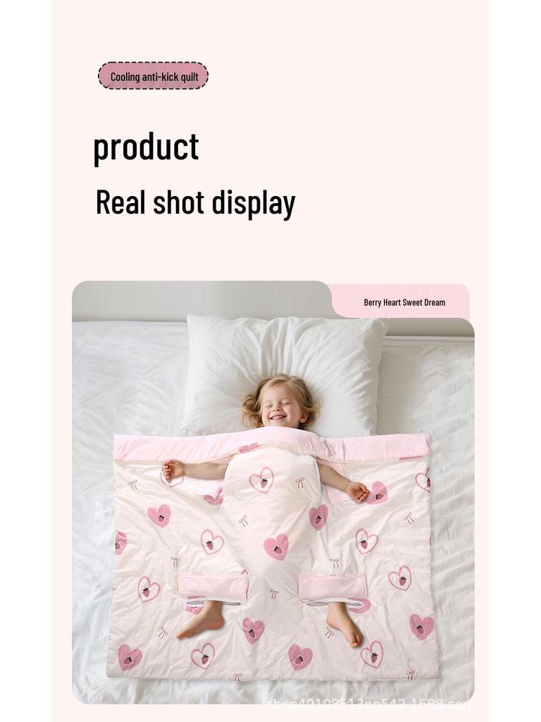 Silky Baby Anti-Kick Blanket: Cool & Comfortable for Spring/Summer Naps