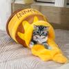 Honey Pot Cat & Dog Nest: Semi-Enclosed Winter Bed, Soft, Comfortable, & Breathable for Cats and Small Dogs.