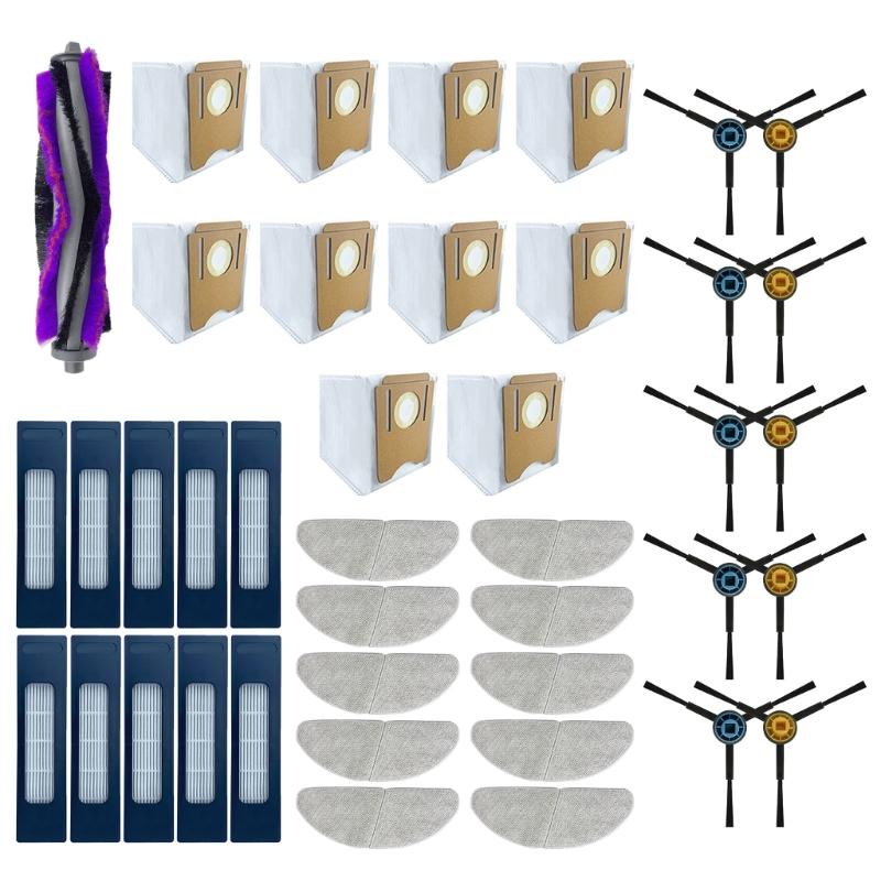 Replacement Parts for S8/S8+ Vacuum Cleaner Accessories Main Brush Side Brushes Mop Cloth Pads Vacuum Dust Bags Filter