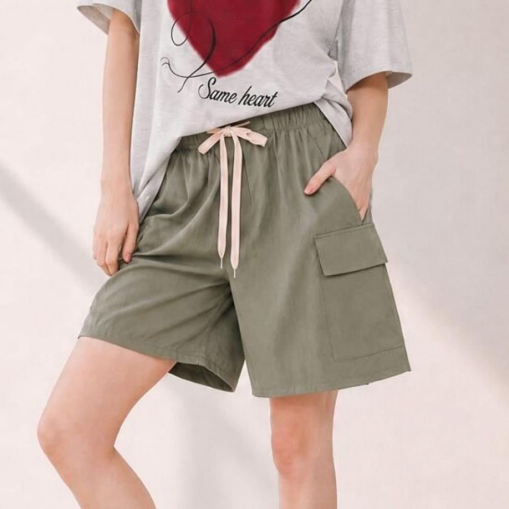 Melting Brown Women Wide Fit Cargo Shorts