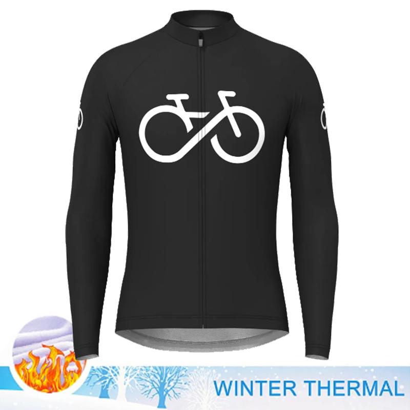 Fahrrad Tragen 2023 Winter Warme Jacke Männer Radfahren Kleidung Thermische Fleece Langarm Shirts Maillot Ciclismo Mountainbike Kleidung