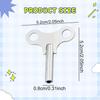 Clock Winding Key Accessory Ergonomic Portable Steel Easy To Use Hardware for Hobbyists