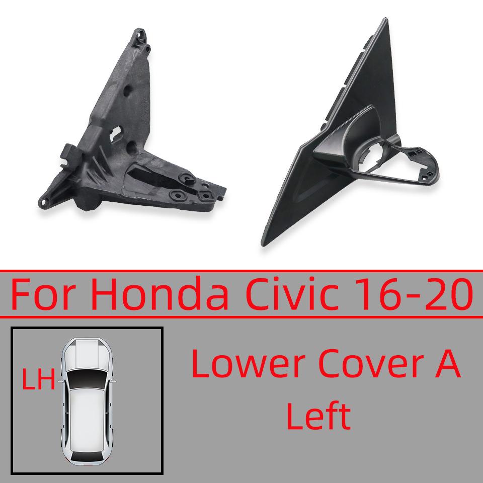 Left And Right External Rearview Mirror Lower Cover Cap Wing Side Mirror Lower Shell For Honda Civic 2016 2017 2018 2019 2020