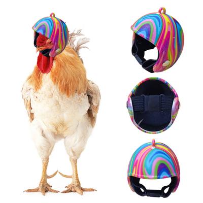 Yousheng Chicken Helmet Adjustable Safe Comfortable Cute Protective Chicken Headgear for Small Birds Pet Supplies