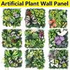 Eternal Life Artificial Plant Wall Panel Flower Artificial Fern Grass  Home Garden Fence