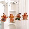Festive Christmas Pendants: Santa, Snowman & Gingerbread Man