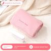 Hot Water Bottle Can Be Used as a Hand Warmer, Rechargeable Hot Water Bag, Electric Heating Pad, Solid Color Short Plush Hand Warmer
