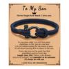 JYL Bracelet Braided  Horseshoe Clasp Gifts Conveys Sincere Good Wishes