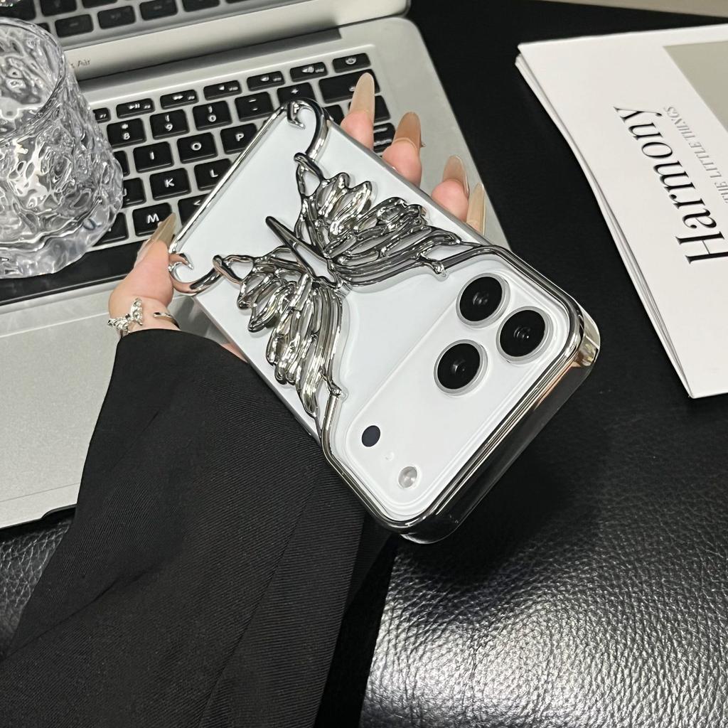 Electroplating borderless hollow butterfly iPhone11Promax mobile phone case is suitable for Apple 11 matte heat dissipation 11 soft