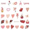 58 Pink Valentine's Day Romantic Stickers for Journal, Phone Case, and Water Bottle Decoration - Waterproof DIY Decals