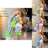 Charming Soft Pvc Bear Keychain In Blue Yellow Pink Green For Gifts