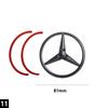 ABS Original Car Rear Trunk Badge Sticker Mercedes Emblem Cover For Mercedes Benz E-class E43 AMG W213 2017-2020 A2138170116