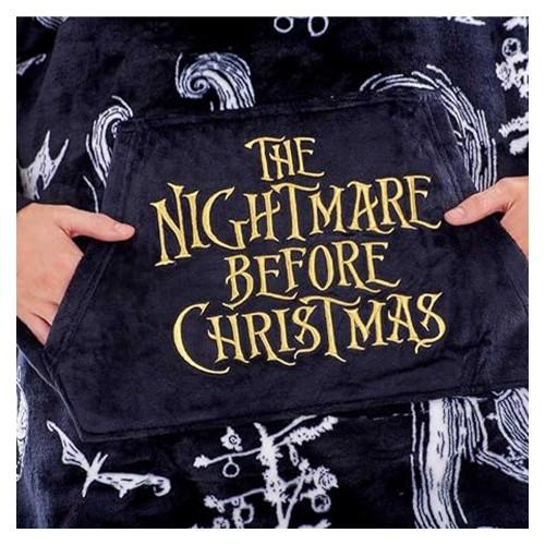 Nightmare Before Christmas Damen/Damen Weicher Sherpa gefütterter Oversized Decken-Hoodie