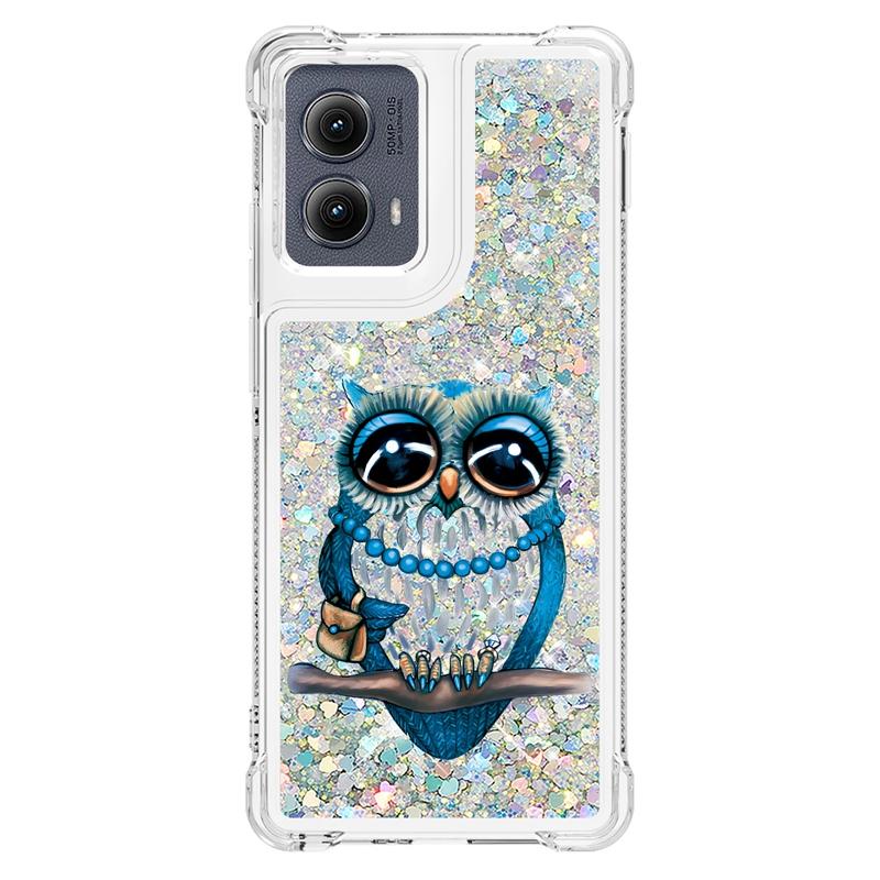 Edge 5G 2024 Case on For Fundas Motorola Edge 2024 Cover Bling Glitter Dynamic Liquid Case For Moto Edge2024 5G Phone Cases Etui