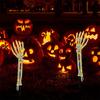2pcs Skeleton Hand Light Outdoor Halloween Decor Garden Lamp
