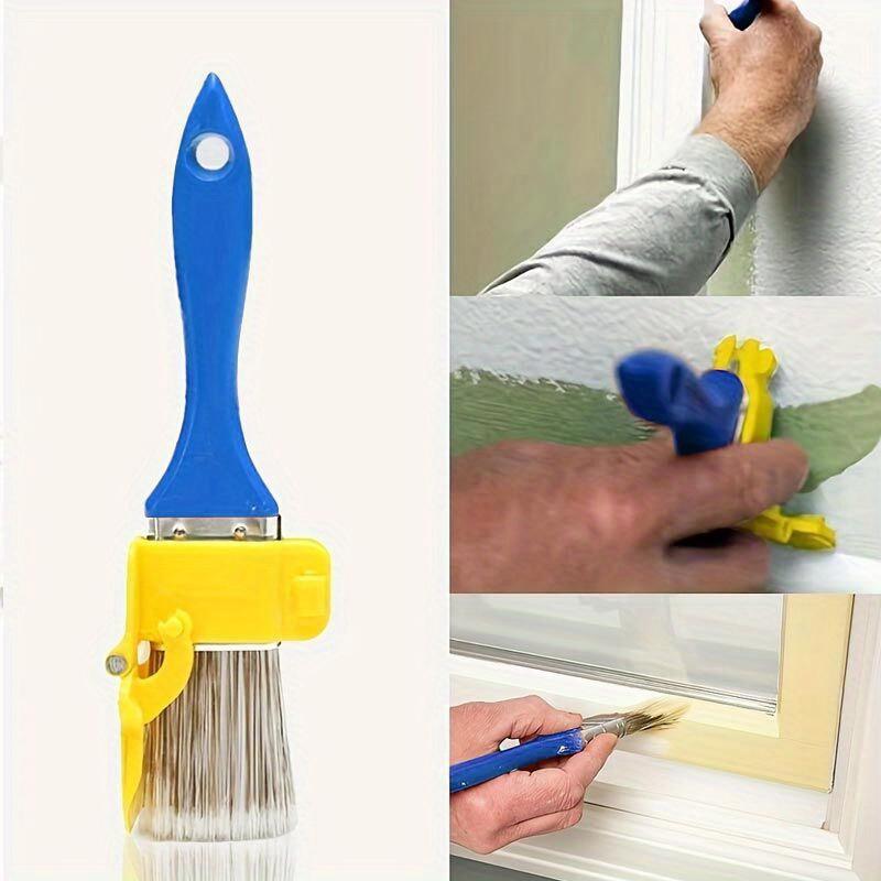 2-in-1 Präzisions-Kantenmalpinsel Langlebiger Malpinsel Mehrzweck-DIY-Werkzeug für Wände, Fenster, Decken Wiederverwendbare Latexfarben-Malpinsel