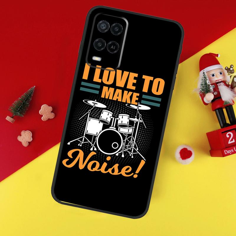 Drum Drummer Music DJ Case For Oppo A78 A98 A18 A38 A58 A5 A6 Pro A54 A74 A94 A17 A57 A80 A60 A40 A96 A76 A16 A15