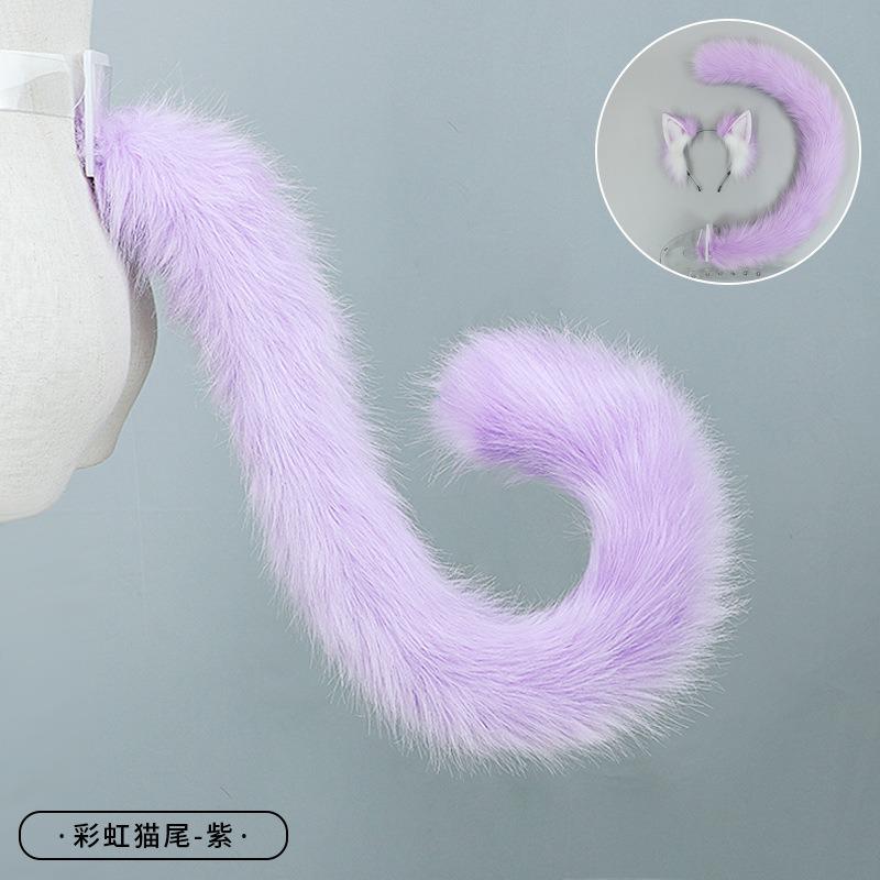 

Ручная работа повязка на голову с ушками животных olita головной убор кошачьи ушки лисьи плюшевые заколка для волос аксессуары для волос ручная работа имитация ушей животных One Size